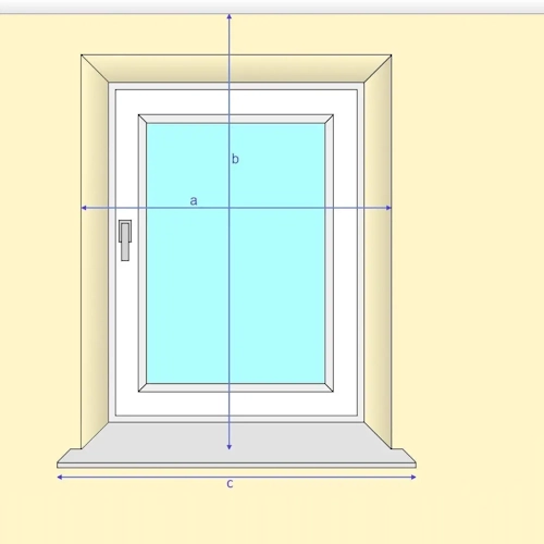 Sposób pomiaru okna pod żaluzje montoeane do ściany